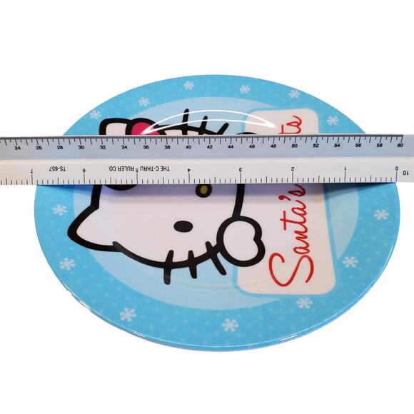 Vintage Sanrio Hello Kitty Santas Treats Plate Santa Cookie Plate 2014 - Picture 6 of 7